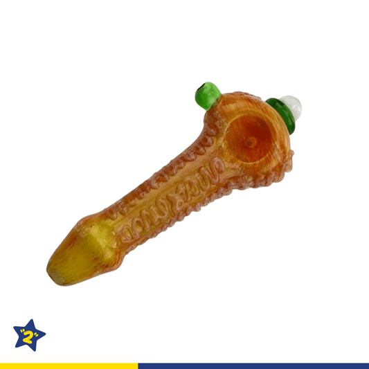 5.5" Yellow Fancy Eye Hand Pipe