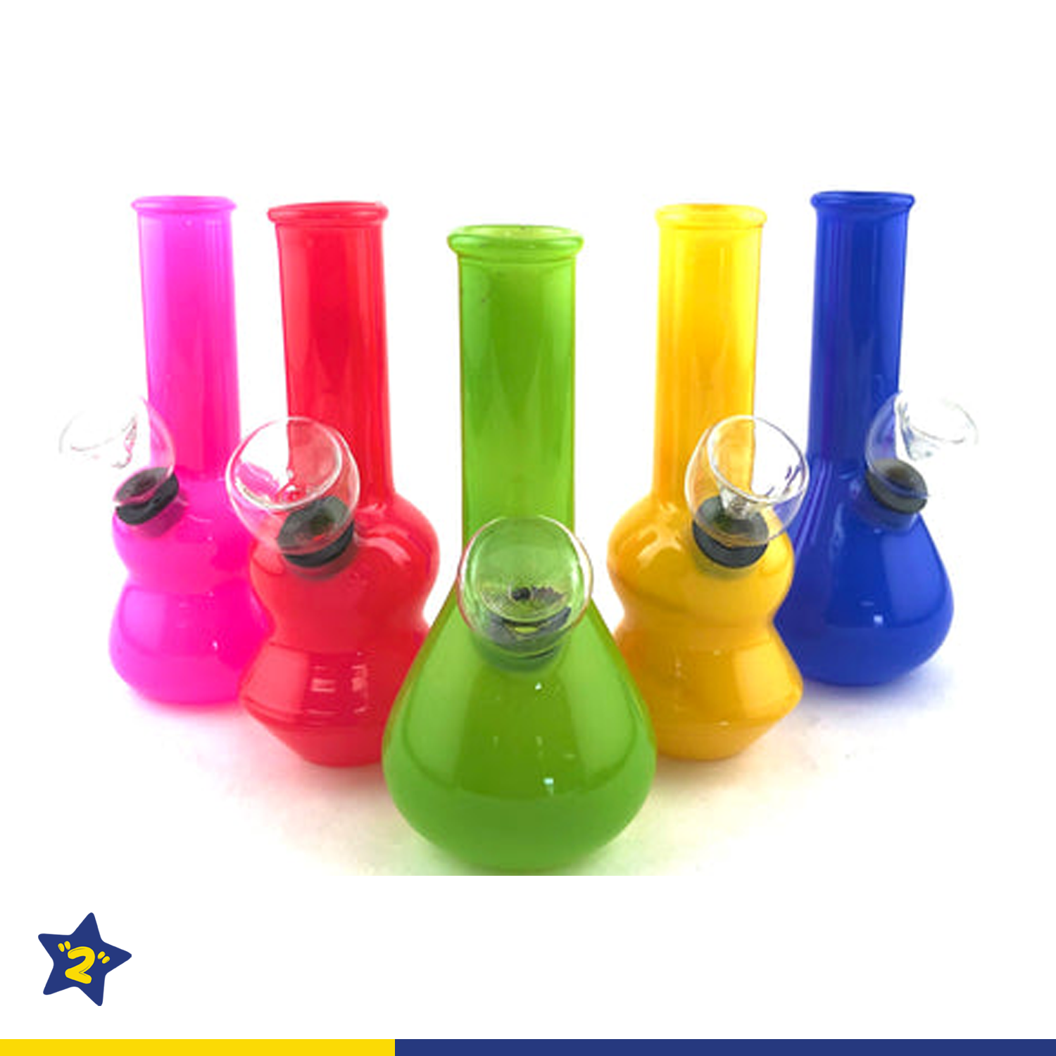 5" Full Solid Color Mini Water Pipe