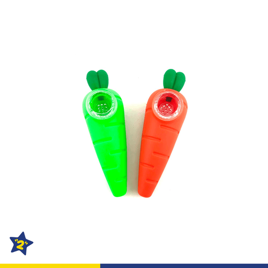 5" Carrot Silicone Hand Pipe