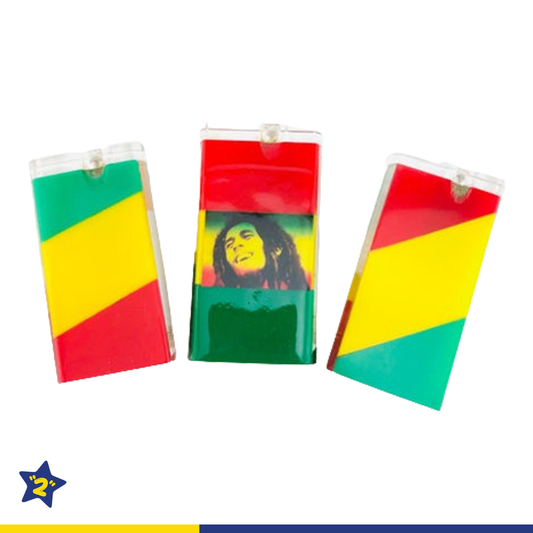 4" Bob Marley Rasta Color Acrylic Dugouts