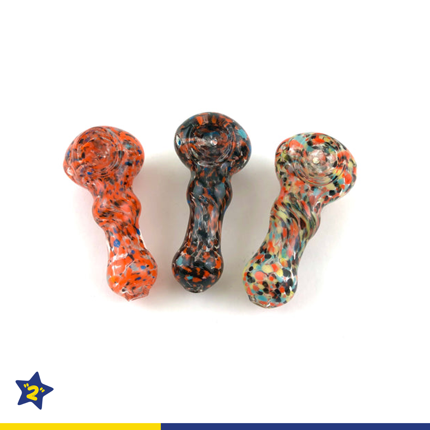 3" Fritted Double Bubble Hand Pipe