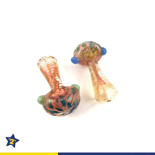 4" Rose Gold Inside Spiral Spoon Hand Pipe