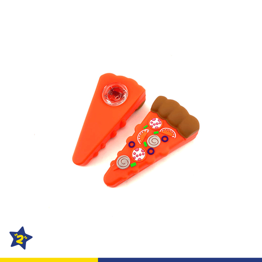 4" Pizza Slice Silicone Hand Pipe