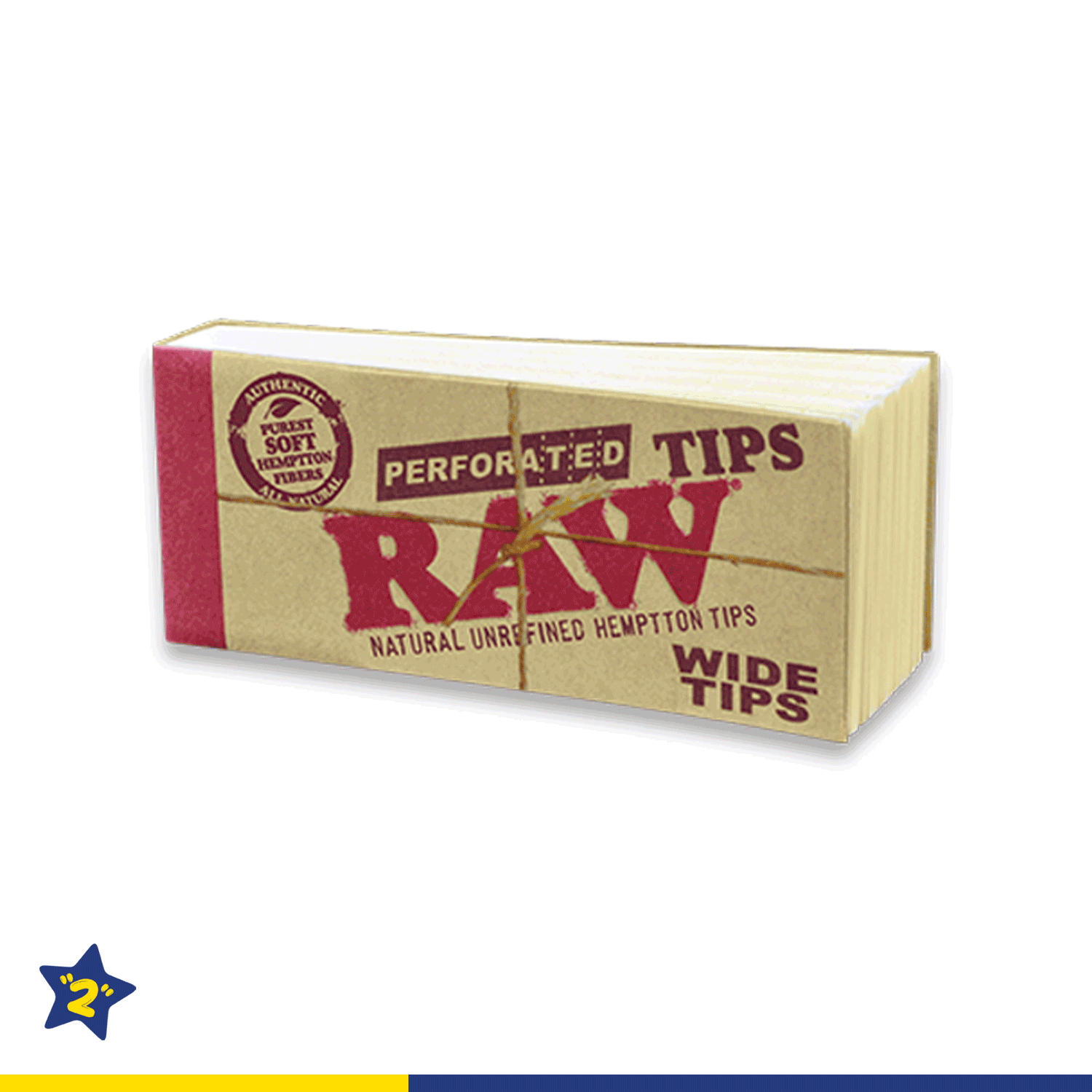 Raw Hemp & Cotton Perforated Wide Tips