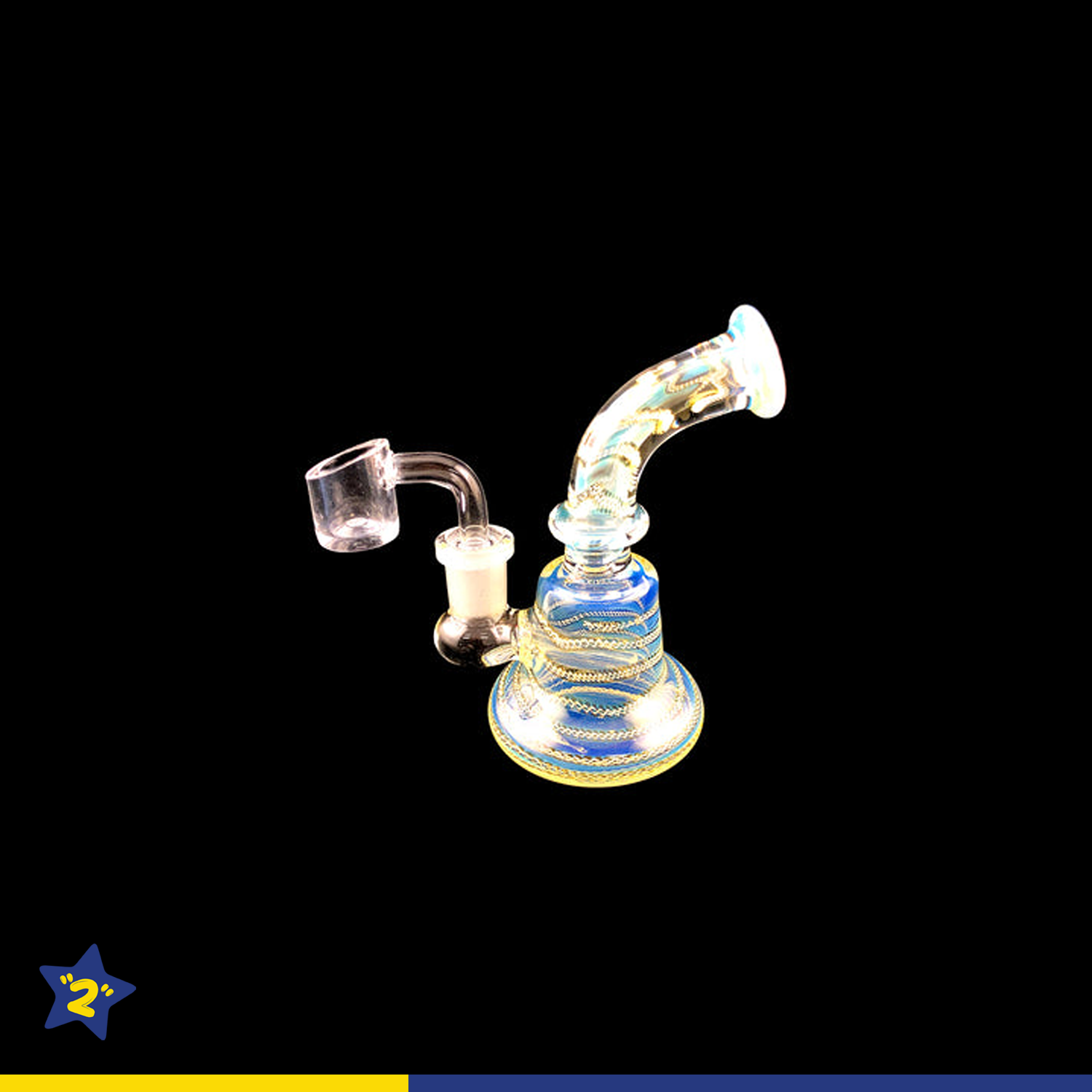  Fumed Inside Swirl Mini Dab Rig