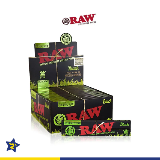RAW BLACK ORGANIC HEMP PAPER