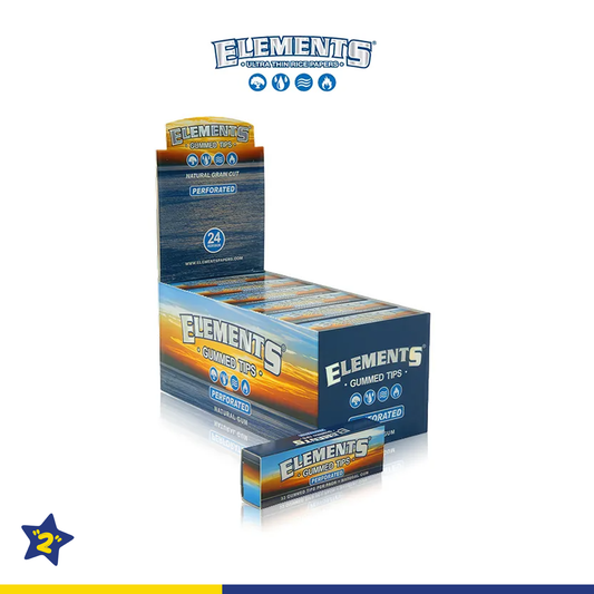 ELEMENTS PERFORATED GUMMED ROLLING TIPS 33CT/24PK