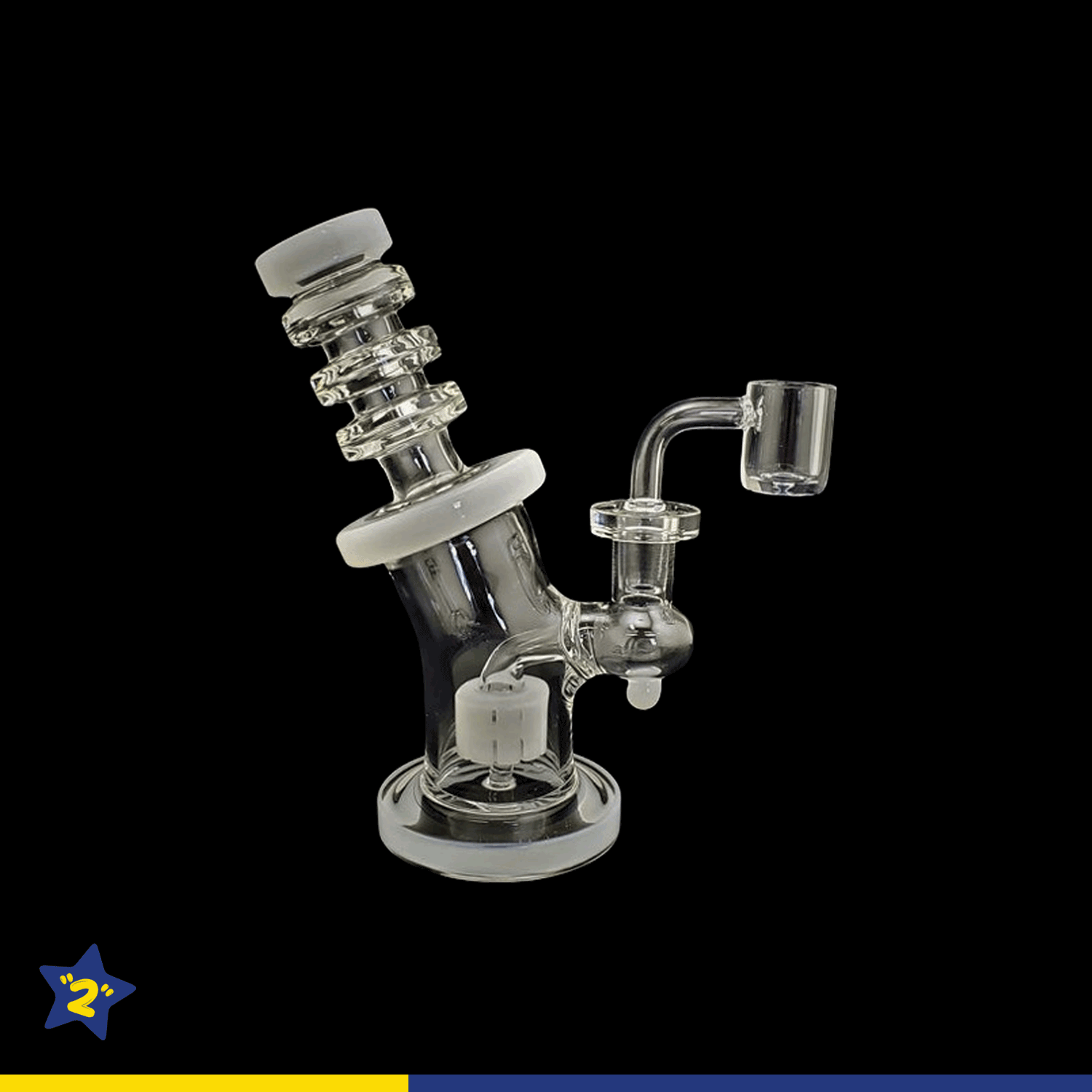 Shower Head Perk Dab Rig With 3 Ring Mouth