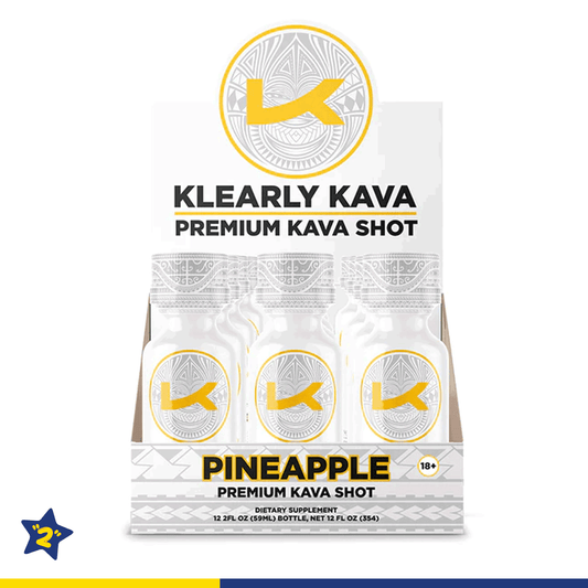 Klearly Kava Pineapple 2oz Shot - 12 Count Display