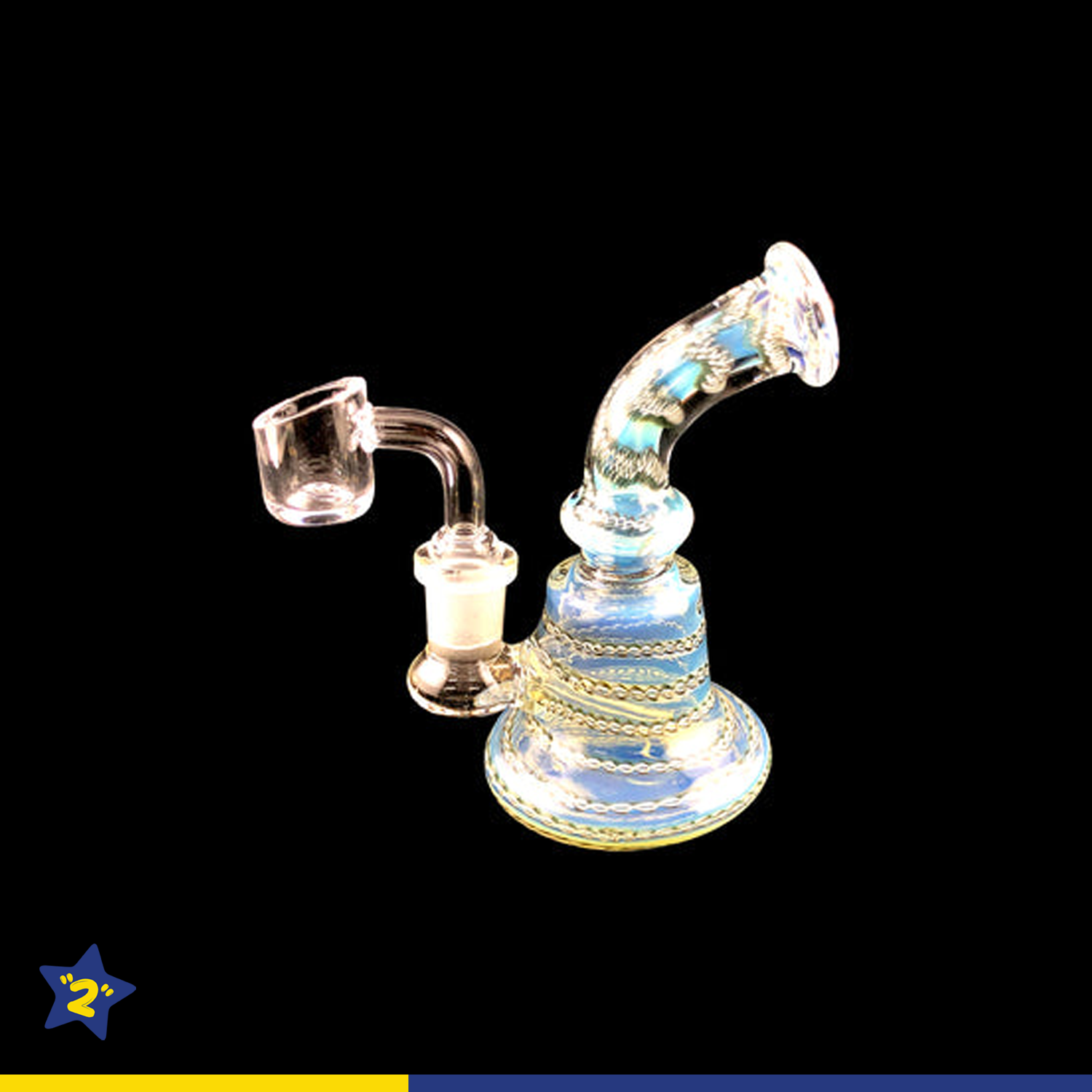  Fumed Inside Swirl Mini Dab Rig